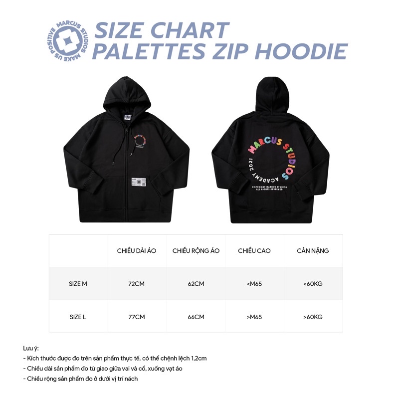 Áo zip hoodie nỉ bông PALETTES MAICUS basic nam nữ form rộng unisex oversize Local