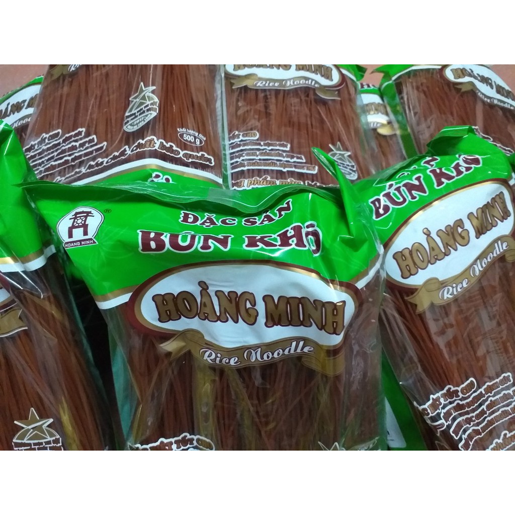 [Mã 267FMCGSALE giảm 8% đơn 500K] Gói 500g bún/phở khô gạo lứt đỏ, đen Hoàng Minh/Cam kết rẻ nhất Shopee