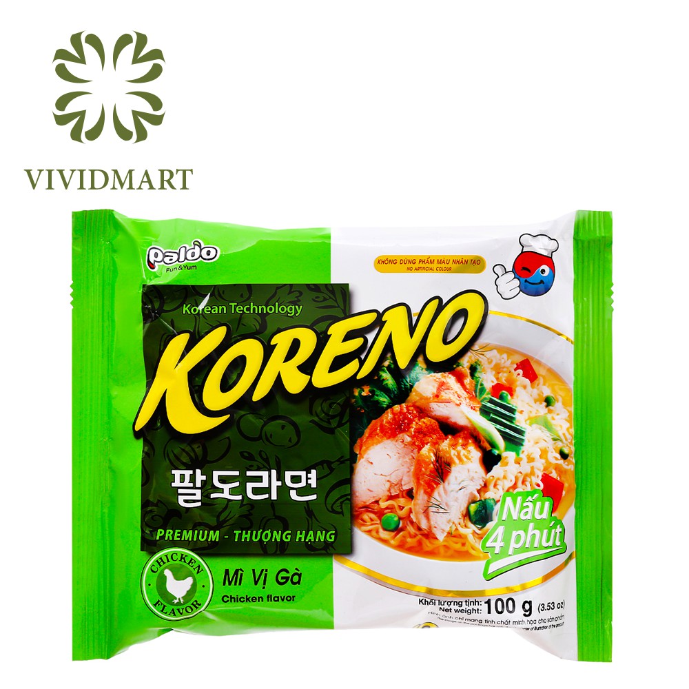 [Toàn quốc] [Gói lẻ] MÌ KORENO JUMBO HÀN QUỐC VỊ BÒ CAY / GÀ / TÔM / KIM CHI / NẤM -GÓI 100g - KORENO | BigBuy360 - bigbuy360.vn