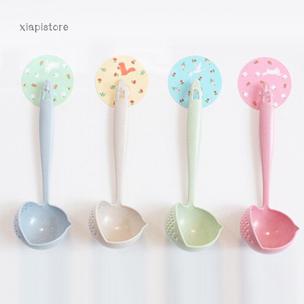 Muỗng lọc nước chắt cái 2 trong 1 tiện dụng nhiều màu