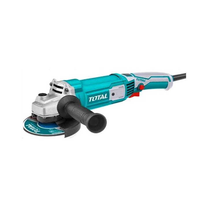 Máy mài góc 125MM 1400W  TOTAL TG1141256 Công Tắc Bóp ( Kiểu máy khoan) - Trục Chính M14 - Cắt sắt cầm tay
