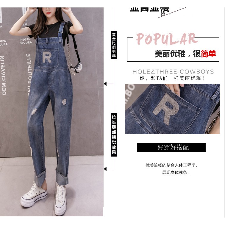 Quần Yếm Jean Nữ ★FREESHIP★ Yếm Bò Mẫu Mới HOT TREND Phiên Bản Hàn Quốc- B69