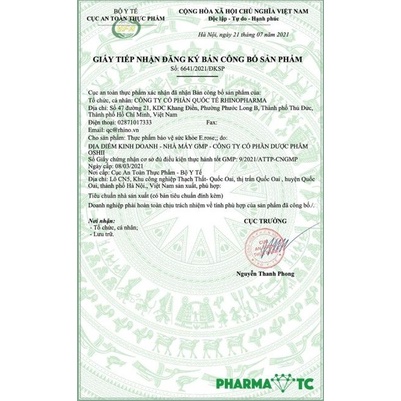 Viên uống vitamin E Rose Rhino, giúp sáng da, đẹp da  - Hộp 30 viên - PharmaOTC