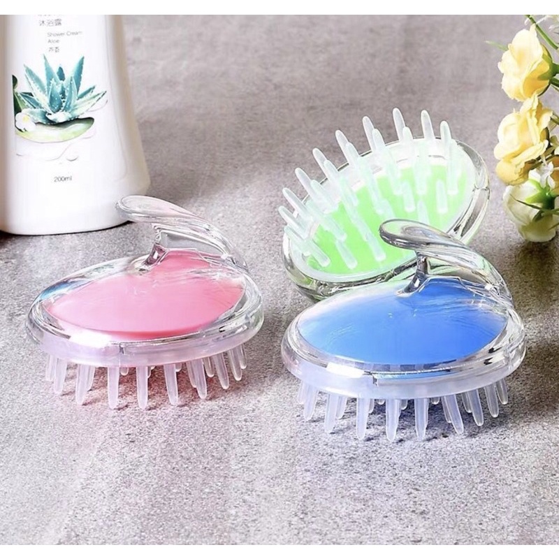 LƯỢC GỘI ĐẦU , LƯỢC CILICON MASAGE ĐẦU ĐẢ THÔNG KINH LẠC