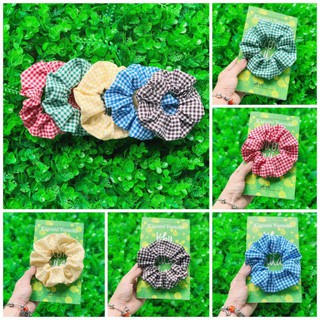 Cột tóc scrunchies caro năng động