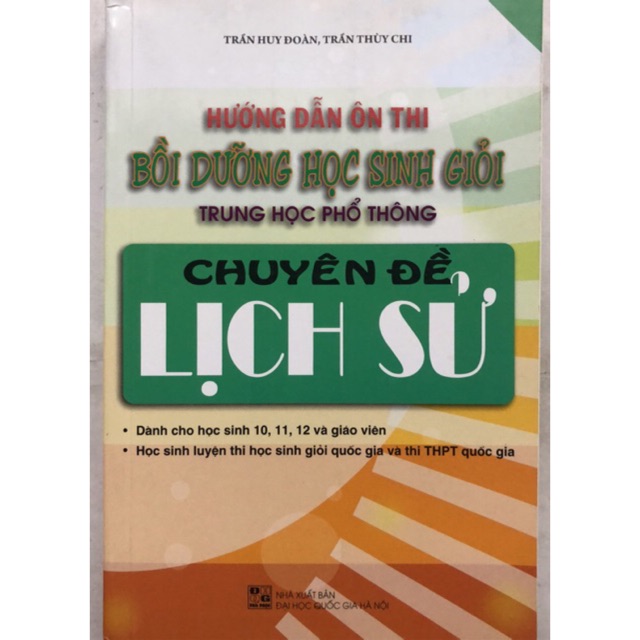 Sách - Hướng dẫn ôn thi bồi dưỡng học sinh giỏi THPT chuyên đề Lịch Sử