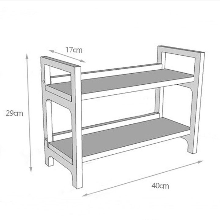 Kệ đựng gia vị mini đa năng 2 tầng  trang trí phòng bếp ICONIC