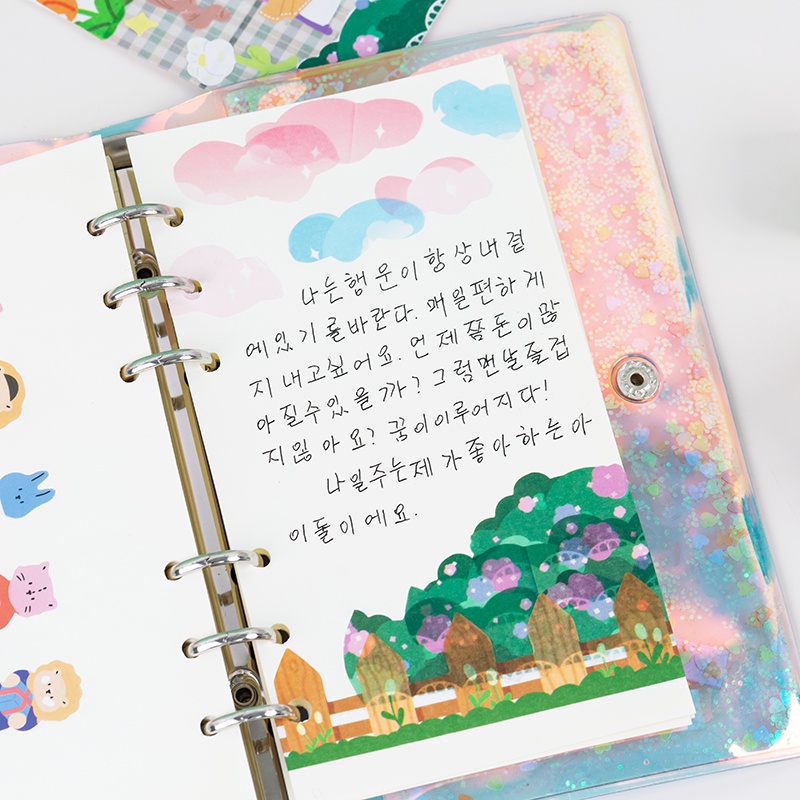 Set 12 Cuộn Băng Keo Washi In Họa Tiết Hoa Tự Nhiên Trang Trí Thủ Công