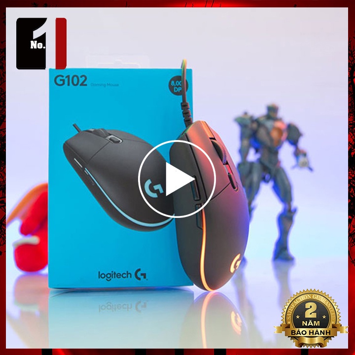 Chuột LED Gaming Máy Vi Tính LOGITECH G102 Chuột Dây Game Thủ Chuyên Game Laptop Pc