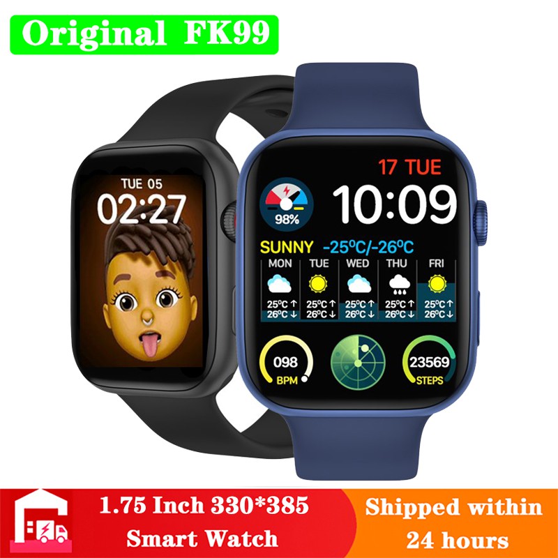 Đồng hồ thông minh IWO FK99 ban đầu 2021 Nam nữ 44MM 1,75 inch Bluetooth Màn hình nhịp tim cuộc gọi FK88 Nâng cấp Đồng hồ thông minh