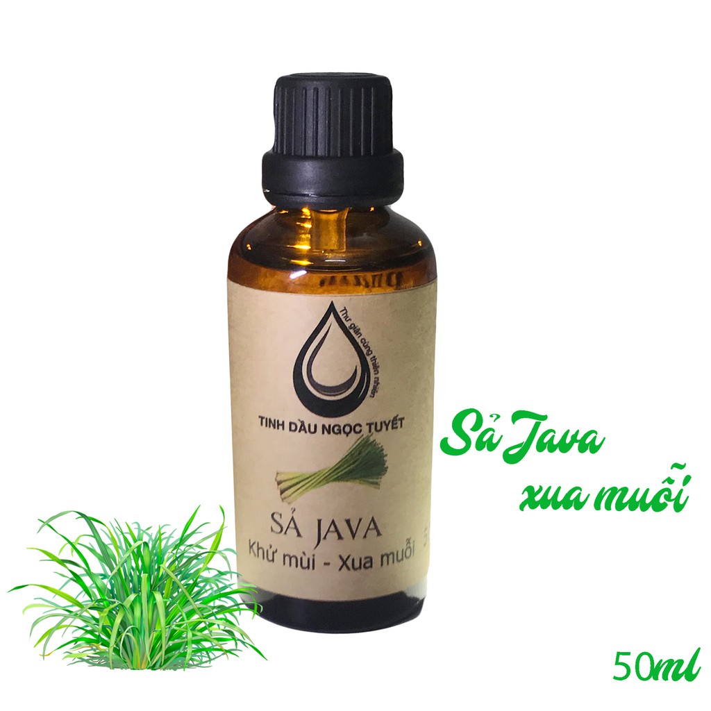 Tinh dầu sả JAVA nguyên chất Ngọc Tuyết 50ml - nồng đậm, xua côn trùng