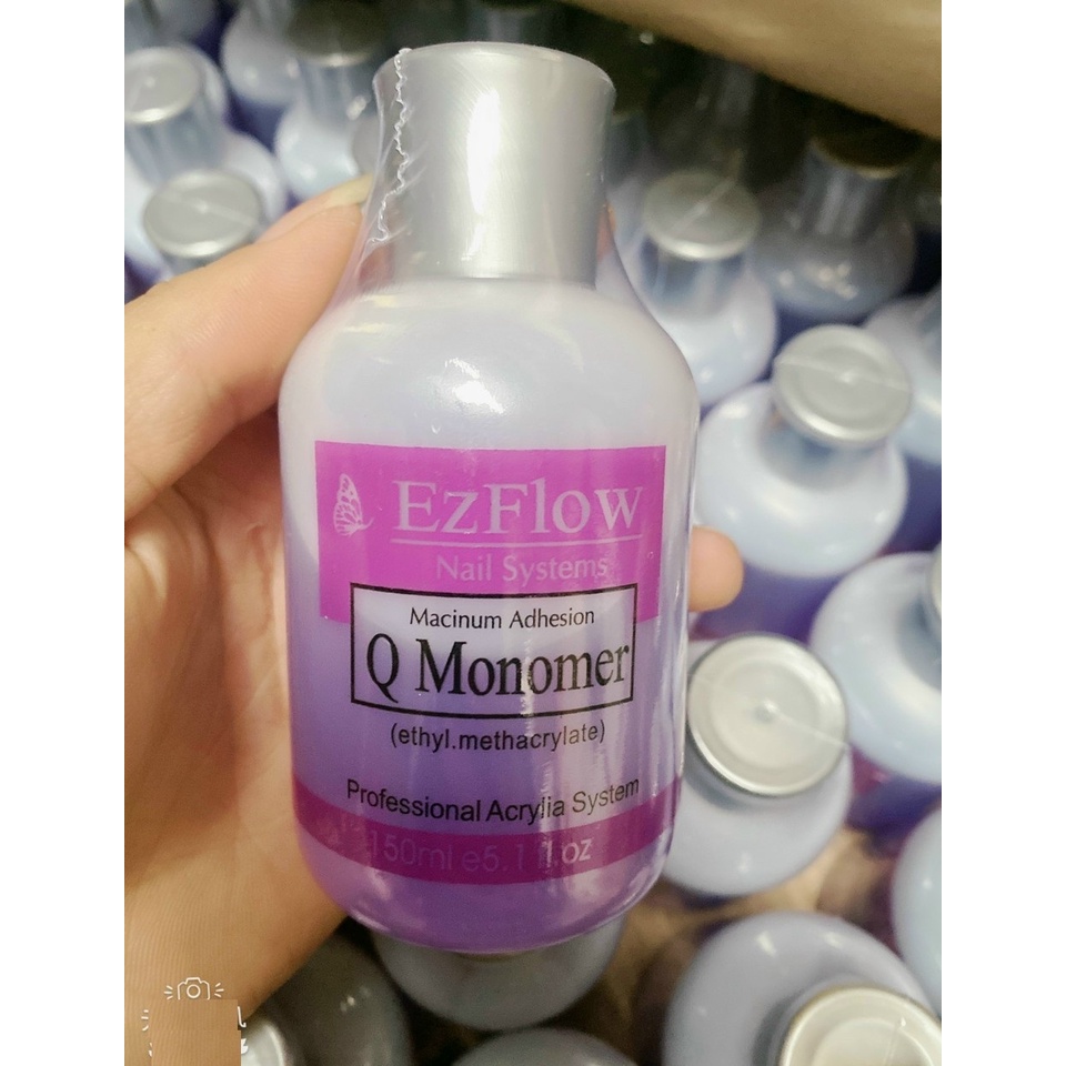 Dung dịch Tím Ez Ezfow 150ml đắp bột nặn hoa Nail - manh219