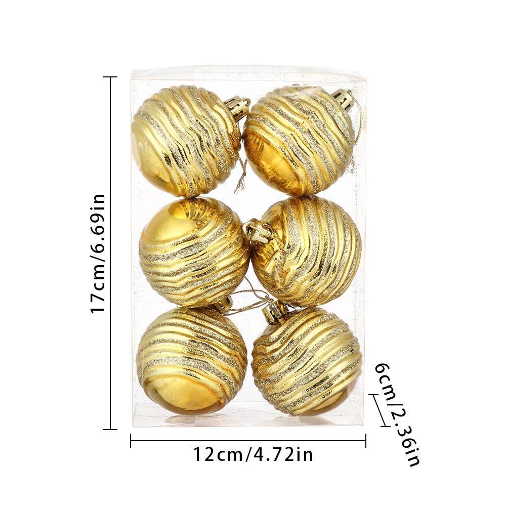 Bộ 6 Quả Châu Trang Trí Giáng Sinh