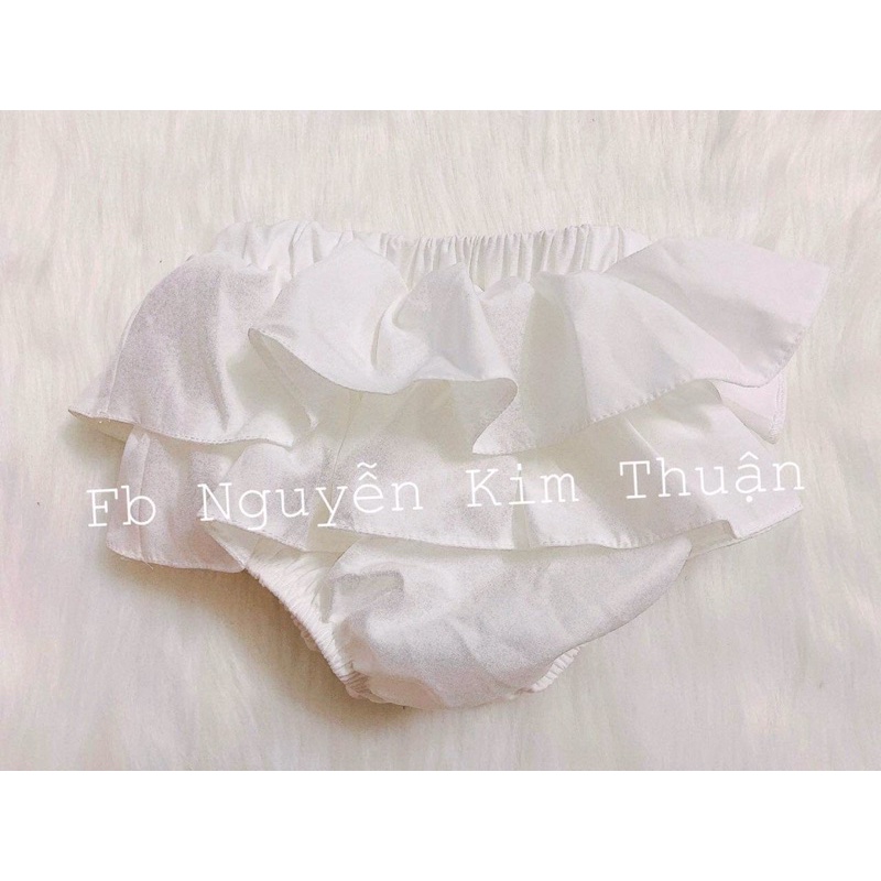 Quần chip váy bèo 2 tầng xinh xắn cho bé gái 💕