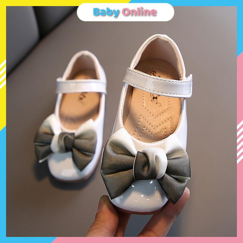 Giày Búp Bê Cho Bé Đính Nơ Phong Cách Mới