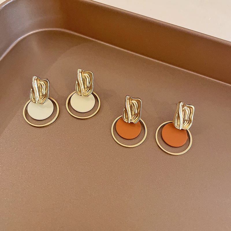 Bông Tai Mạ Bạc 925 Họa Tiết Hình Học Phong Cách Mori Hàn Quốc Cổ Điển Thời Trang 2022