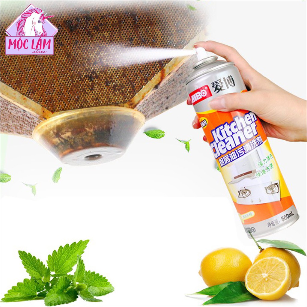 Chai xịt tẩy rửa đa năng chất tẩy đa năng Kitchen Cleaner tẩy rửa nhà bếp sạch bóng, đánh bay dầu mỡ ML09