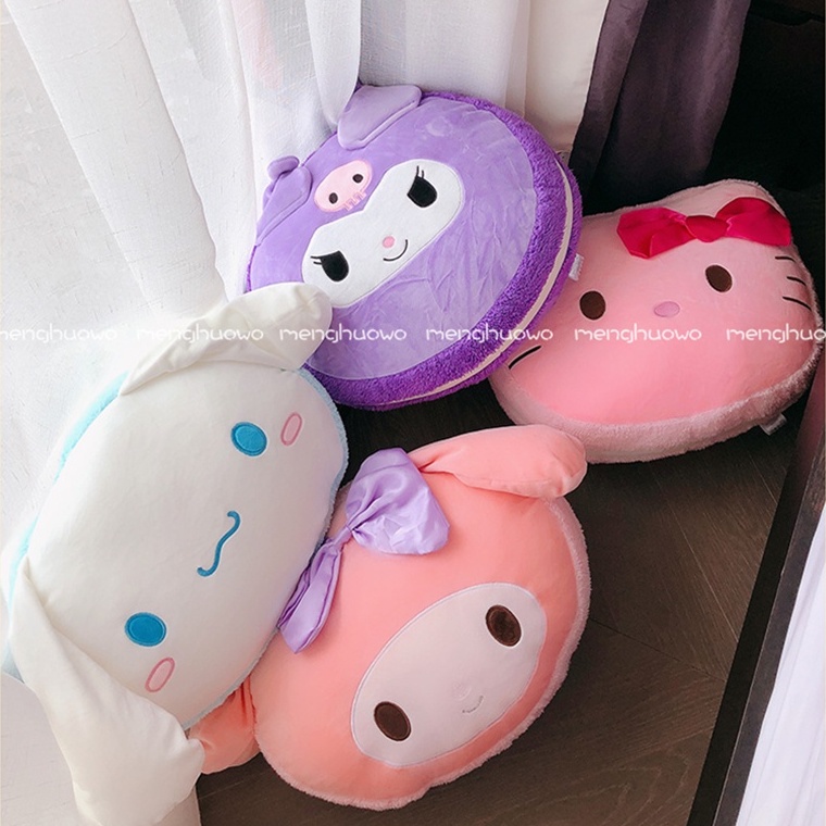 ❤Bộ Chăn Gối 2 Trong 1 Hình Cinnamoroll Hello Kitty Dễ Thương