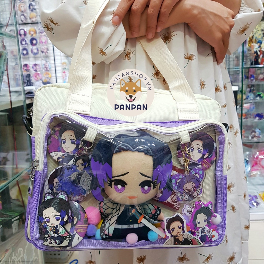 [CÓ SẴN] Túi Itabag đeo chéo trong suốt PHỐI MÀU quoai đeo linh động