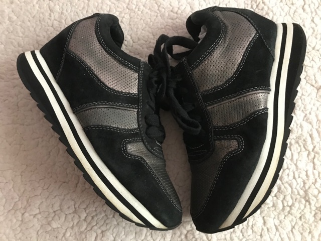 Giày thể thao da thật sz36 2hand