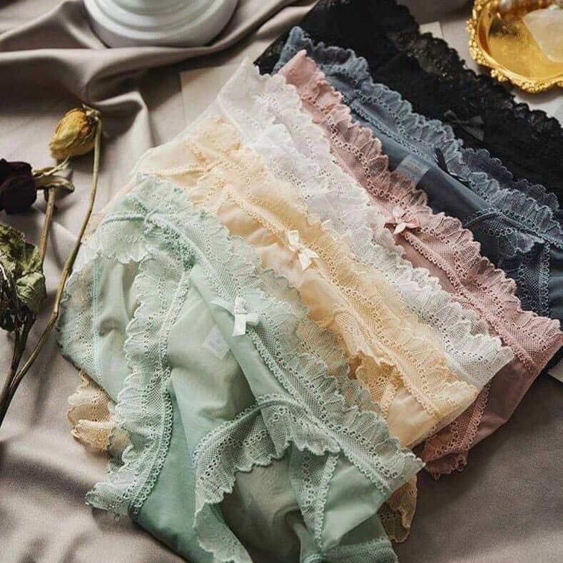Quần lót nữ EMBRA sexy vải ren tàng hình cao cấp  EBQL16