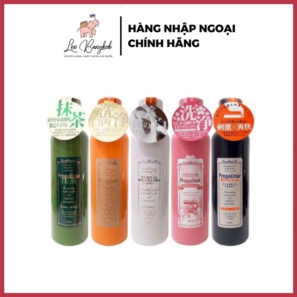 Nước Súc Miệng Propolinse Trắng Răng Nhật Bản 600ml - Giúp Sạch Sâu, Khử Mùi Hiệu Quả