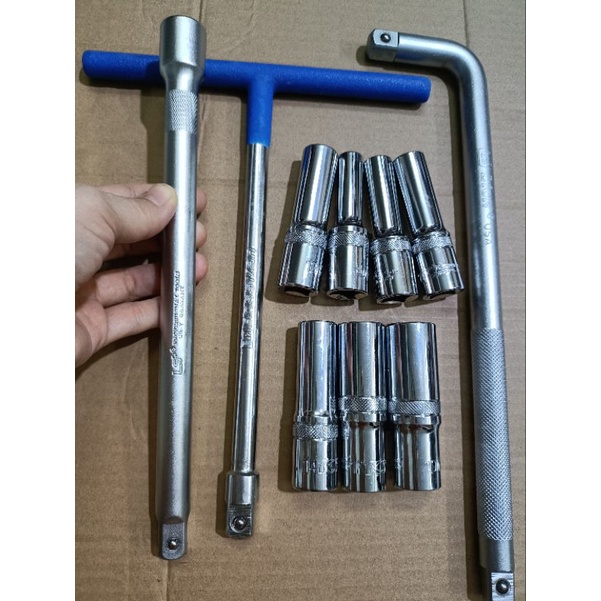 Combo Bộ Cần Siết Tuýp Dài Chuyên Dụng Sửa Chữa 10 Chi Tiết Siêu Đẹp