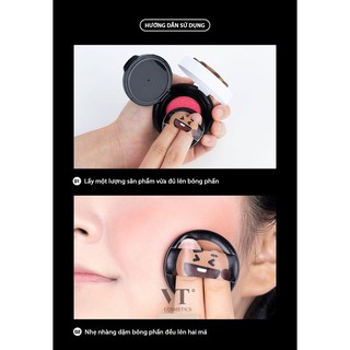 [MÁ HỒNG DẠNG KEM VT BT21 ] VT BT21 CHEEK CUSHION