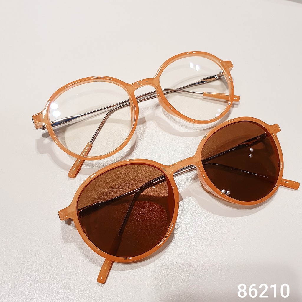 Kính mát nam nữ Lilyeyewear thiết kế mắt tròn dễ đeo, phù hợp với nhiều khuôn mặt - 86210