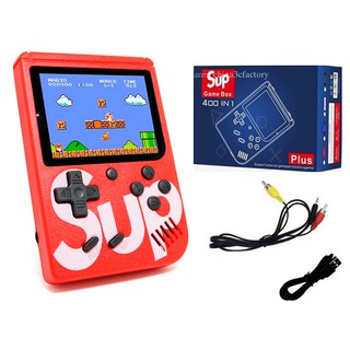 MÁY CHƠI GAME 4 NÚT CẦM TAY SUP MINI GAME BOX 400 IN 1 PLUS