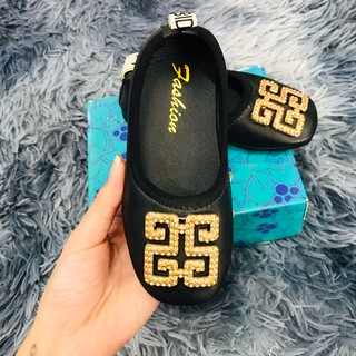 Giày lười búp bê đinh đá cho bé gái  (Size 26-36) (085130) (095146)