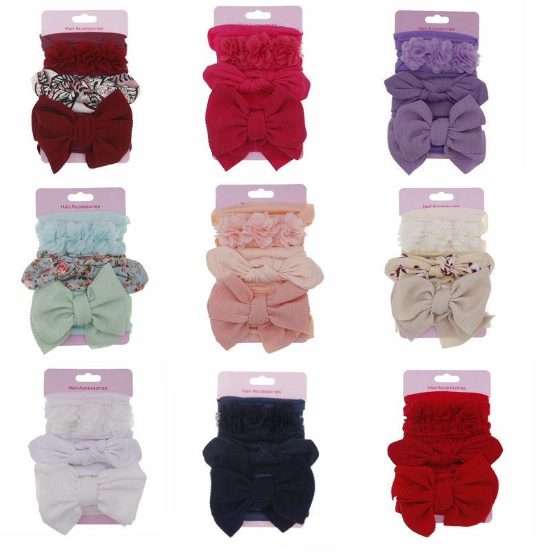 Set 3 Băng Đô Hoa Xinh Xắn Dành Cho Bé Gái