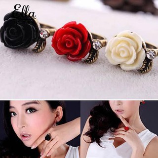 Nhẫn Ayyufe hoa hồng đính đá vintage