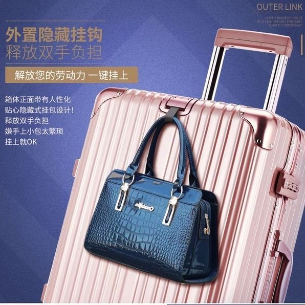 vali hành lý nữ kéo du lịch mật khẩu nam sinh phiên bản hàn quốc trong xu hướng khung nhôm lớn sức chứa