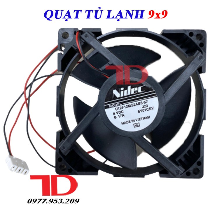 Quạt Tản Nhiệt Tủ Lạnh PANASONIC 2 dây loại 8V và 12V