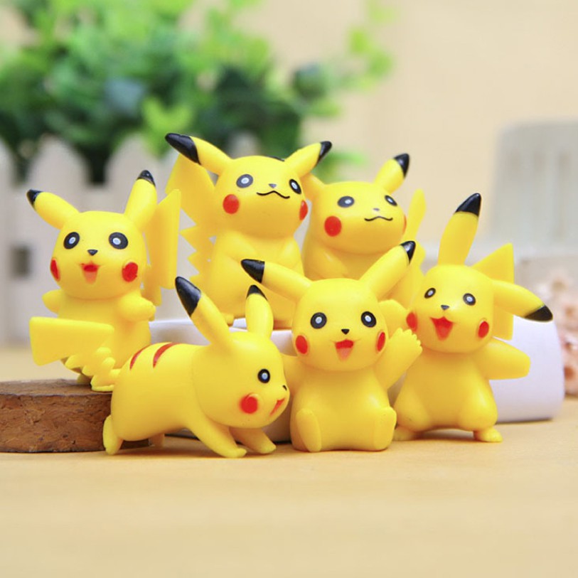 Bộ sưu tập 07 mô hình Pikachu đồ chơi Pokemon mini dễ thương (Mẫu 04) - New4all