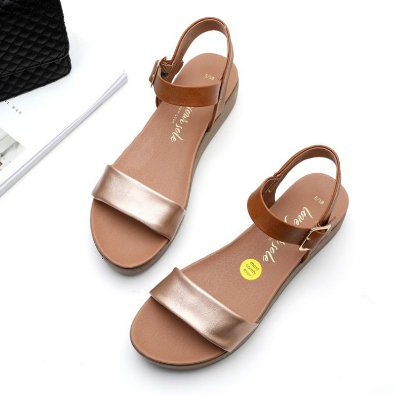 thanh lý sandal đế bánh mì new look hàng china, size 38