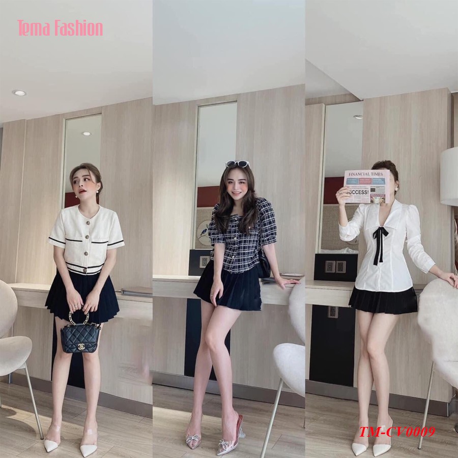 Chân váy xếp ly TEMA - Chân váy chữ A ngắn dáng xòe siêu xinh | BigBuy360 - bigbuy360.vn