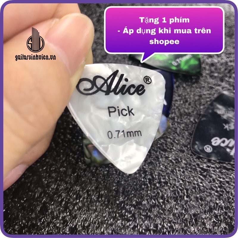 Khóa đàn guitar classic màu bạc không rỉ - 1 bộ 2 khóa kèm ốc vặn, tặng pick Alice khi đặt hàng ngay