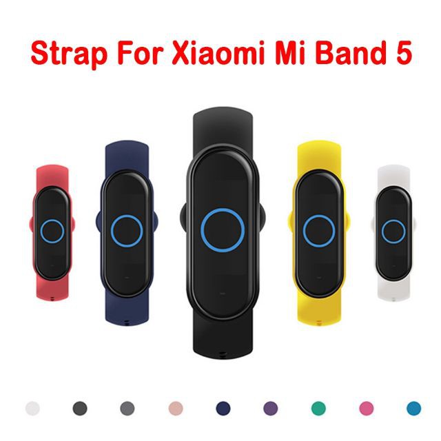 Dây Đeo Cao Su Thay Thế Cho Xiaomi Miband 3/4/5 Chất Lượng Cao