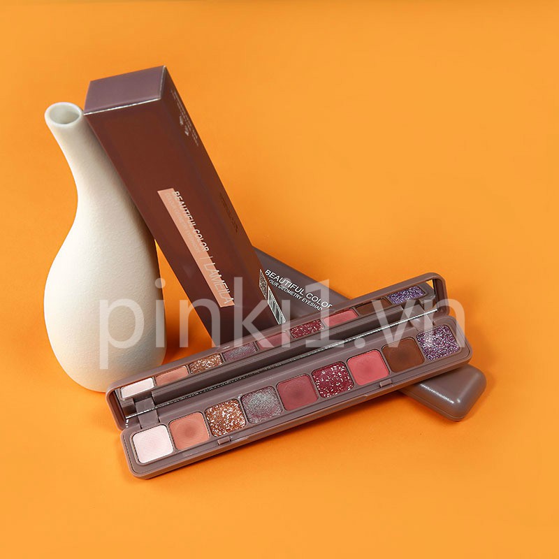 [Hàng mới về] Bảng Phấn Mắt 9 Màu Mờ Và Ánh Ngọc Trai Lấp Lánh Không Thấm Nước Thiết Kế Tiện Gọn | BigBuy360 - bigbuy360.vn