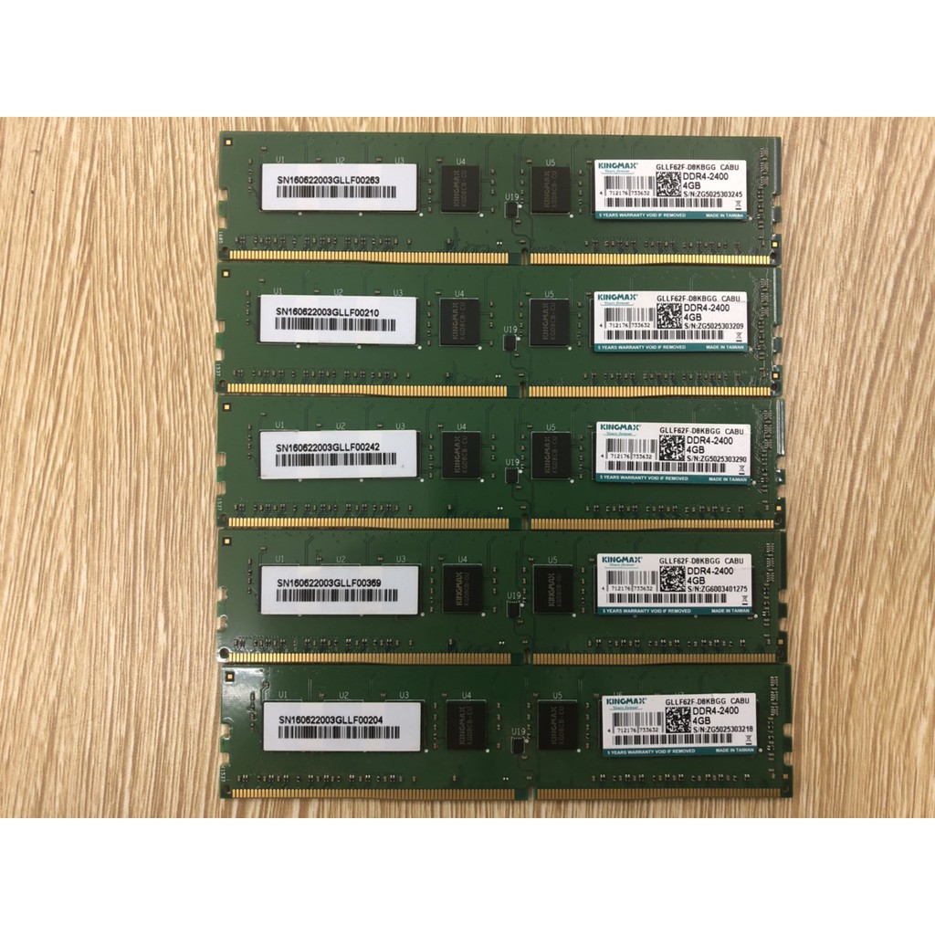 Ram KINGMAX DDR4 4GB bus 2400MHz hàng hãng tháo máy