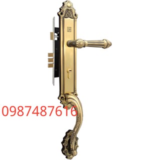 Khóa cửa gỗ bằng đồng huy hoàng hcr 8526 đại sảnh