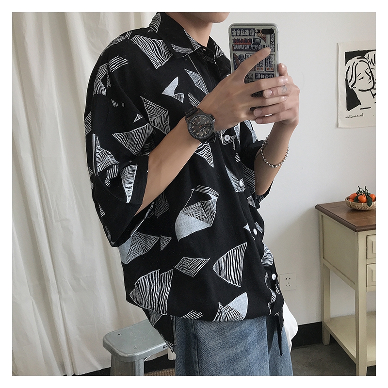 Áo Sơ Mi Tay Lỡ Dáng Rộng Thời Trang Dành Cho Nam Giới Tf1 | BigBuy360 - bigbuy360.vn