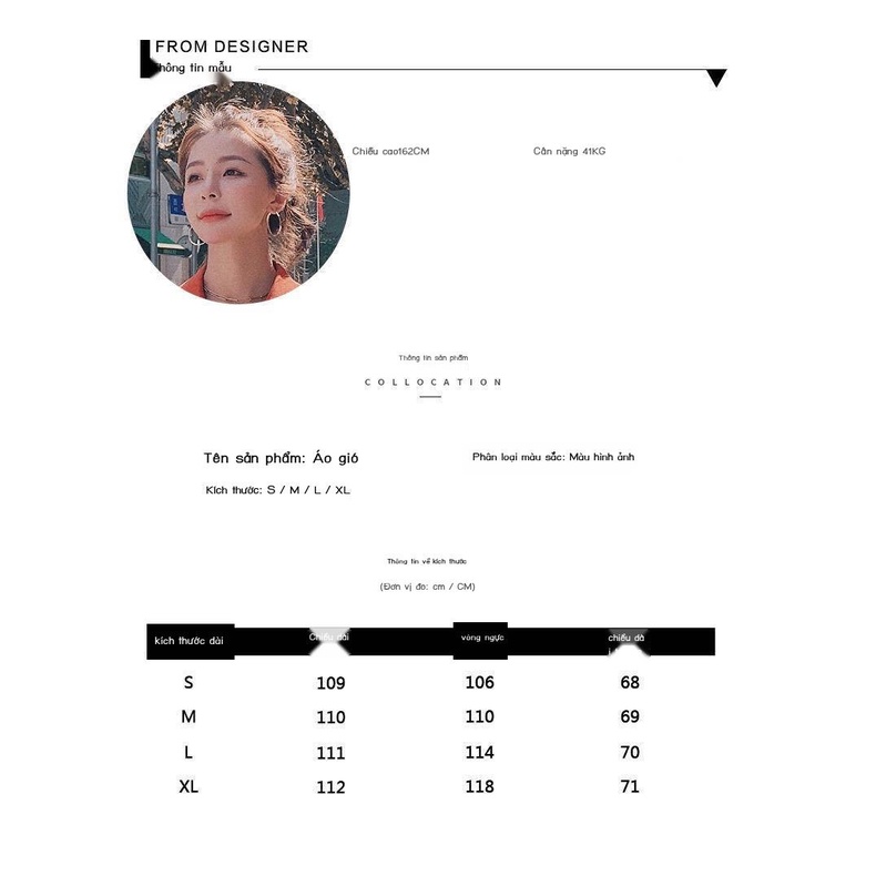 Áo Khoác Dáng Rộng Phong Cách Anh Quốc Thời Trang Xuân Thu Màu Sắc Tương Phản Cho Nữ