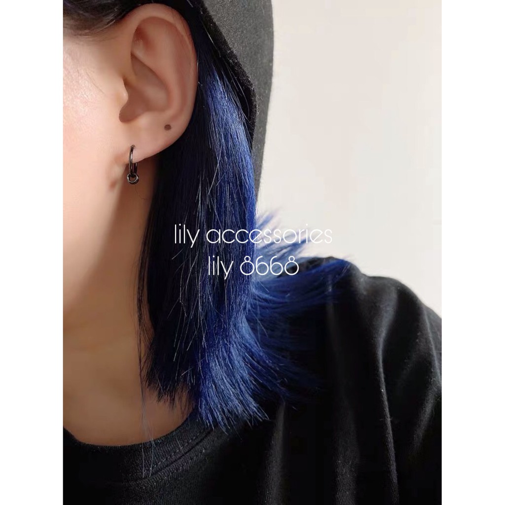 Classic Hoop With Mini Hoop Earcuff kẹp tai titan phối 4 vòng nhỏ không gỉ không đen không dị ứng nam nữ