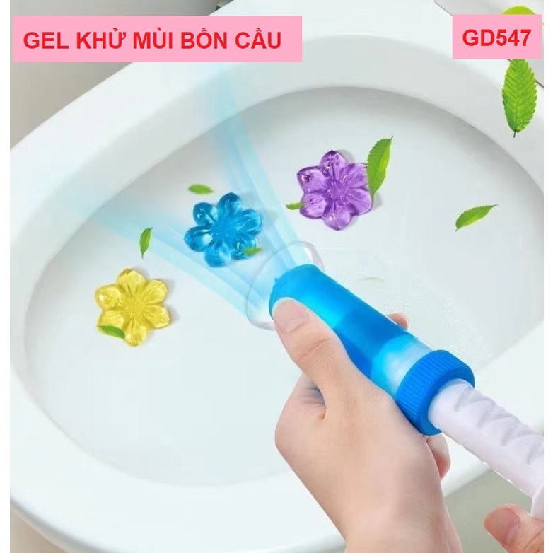 Ống gel thơm khử mùi bồn cầu, nhà vệ sinh, khử trùng GD547 GIAO MÀU NGẪU NHIÊN