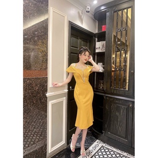 Đầm Body đuôi Cá kết pha lê - YB220159