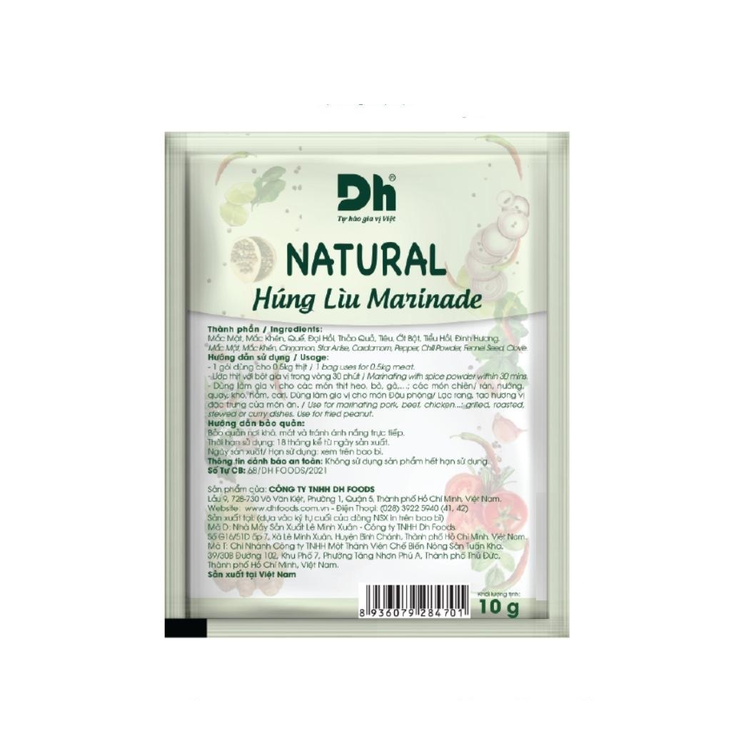 Gia vị húng lìu Natural DH Foods nêm sẵn thành phần tự nhiên gói 10gr - Chính Hãng