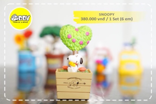 Bộ mô hình Re-ment Snoopy Green Days